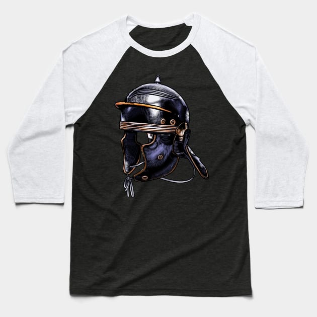 Ancient Roman Imperial Legionary Helmet Baseball T-Shirt by Styr Designs